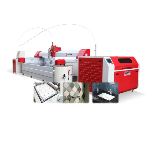 Alternative view of HOYUN Stone Waterjet cutting machine